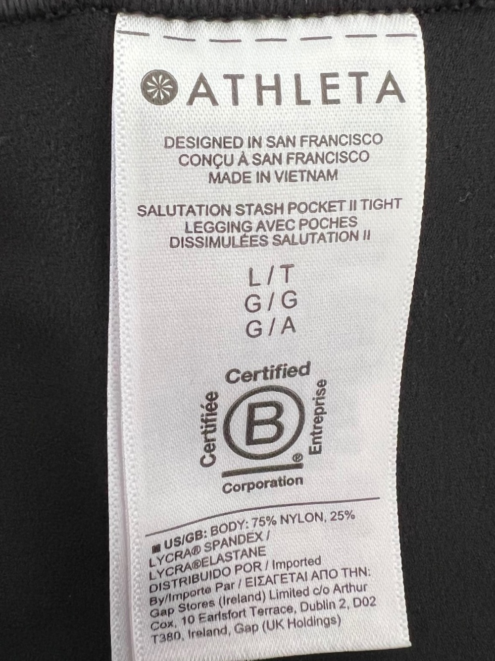 Athleta Salutation Stash Pocket High Rise Leggings (L) - Picture 6 of 6
